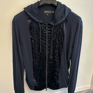 Rare vintage 90s Emporio Armani runway Tux zip jacket X/L